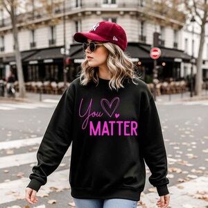 Black and Pink 'You Matter' Hoodie